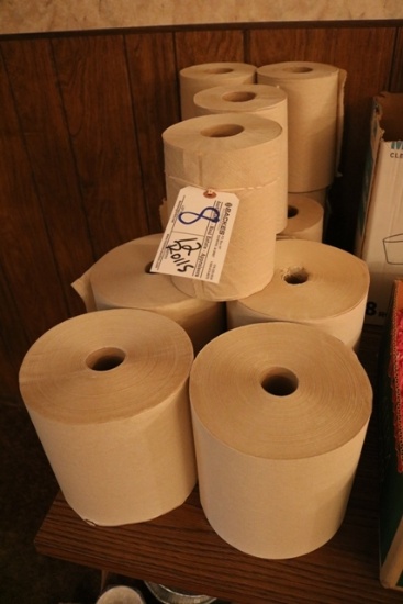 12 Rolls brown paper towels