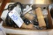 Box of equipment legs, power conditioner, drain tray