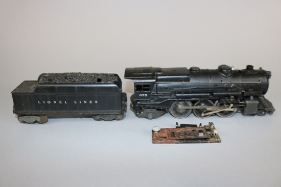 Lionel 675 locomotive 2-6-2 with tender - 027 ga. - as is - 6466 whistle te