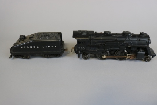 Lionel 1130 locomotive 2-4-2 with tender - 027 ga.