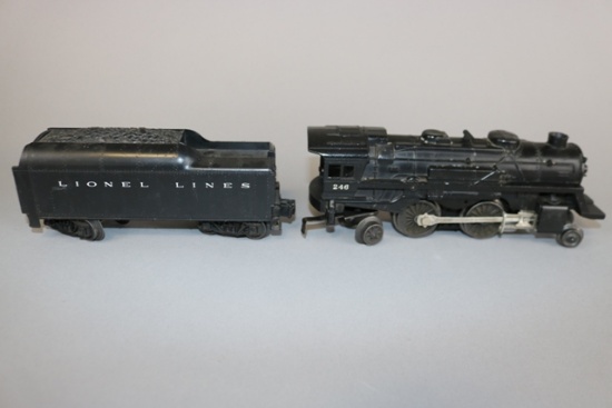 Lionel 246 locomotive 2-4-2 with tender - 027 ga.