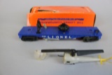 Lionel 3419 operating helicopter car with box, damage to box - flap missing
