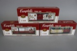 Times 3 - K-Line Campbell's Soup cars - K-65442 (97 Xmas gondola) K-649204