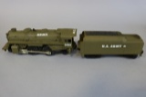 Custom painted locomotive and tender - Lionel 2-4-2