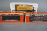 Times 3 - Lionel Navy cars, flat car with submarine 6-16677, flat car with