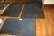 Times 3 - 2) 4' x 6' & 1) 3' x 5' black rugs