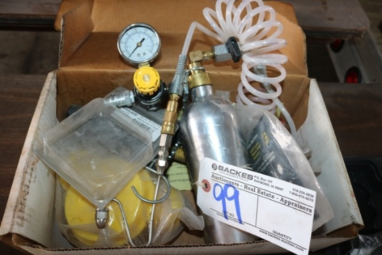 Pneumatic pressure gauge and canister