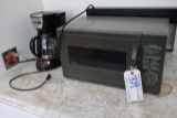 Sharp microwave & Black & Decker coffee pot