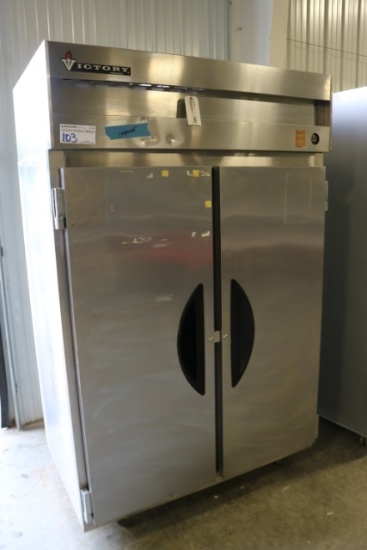 Victory BF-2 stainless 2 door freezer as is - needs compressor