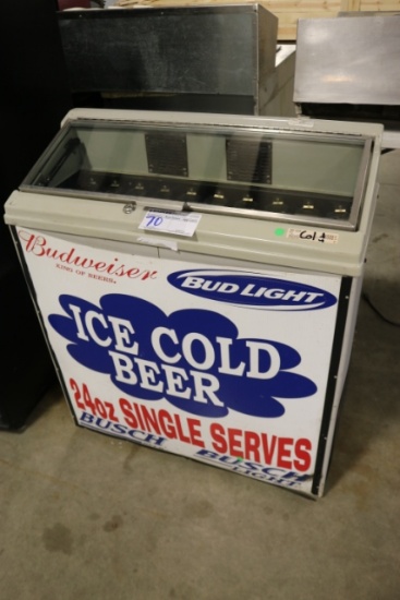 Merchandising Recourses 34" ten product can dispenser - cooler