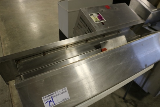 Wall mount 48" refrigerated topping rail