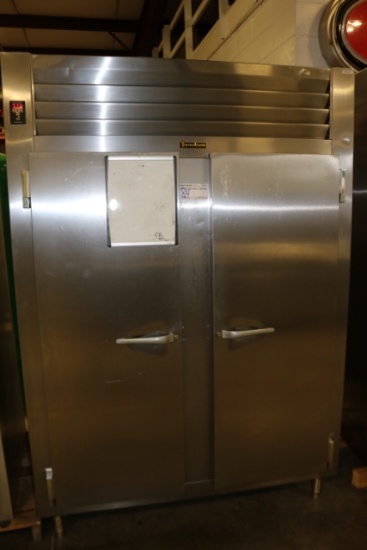 Traulsen AHT232WUT-FHS stainless 2 door cooler - working