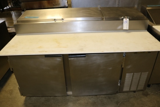 Bev Air DP67 raised rail pizza make table AS IS