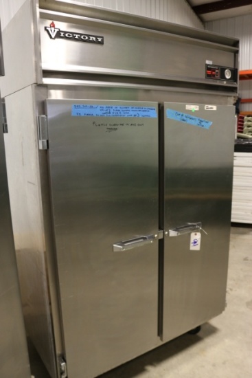 Victory RA-2D-S7 stainless 2 door cooler - working - portable - no racks -