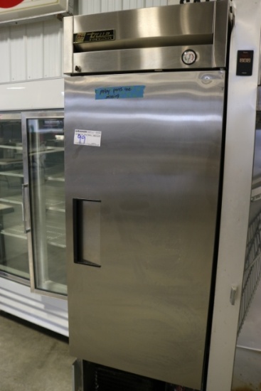 True T23F stainless 1 door freezer as is