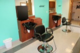 Complete 2 station hair salon package to include: 2 Collins Cherry finish w