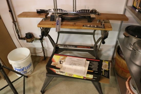 Hempe miter saw with workmate stand