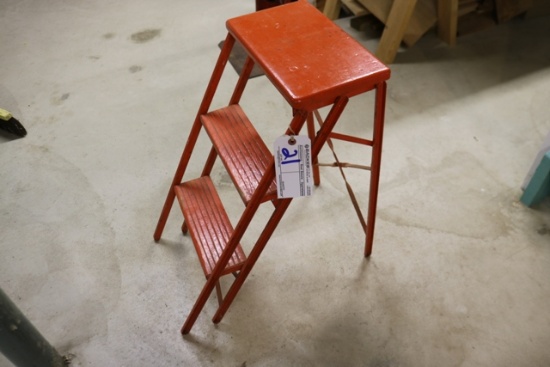 Wood & metal step stool