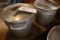 Times 2 - Galvanized stock pots with lids