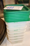 Times 7 - 2qt food storage containers with 6 lids