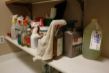Lot of cleaning chemicals