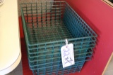 Times 7 - Green coated wire baskets