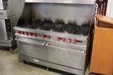 2009 Vulcan 10 burner gas range w/ double ovens