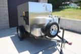 2016 Southern Pride model SPK-500 portable smoker, single axle trailer with