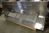 2 piece Captive Air 4’ x 18’ stainless exhaust system w/front make-up air,