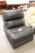Black leather sectional add on chair