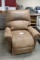 Brown microfiber power recliner - has wear - no cord