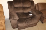 Brown love seat