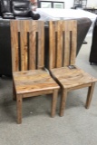 Pair to go - dining chairs - damaged