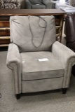 Gray chair with power recline - no cord