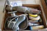 Box air grinder, light, & misc. tools