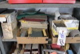 Shelf of assorted sanding paper