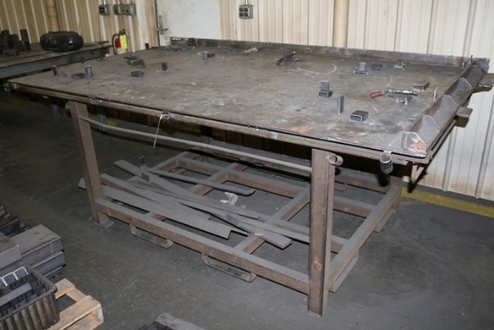 60" x 96" steel welding / fabrication table