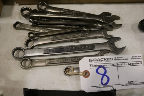 Craftsman metric open & box end wrenches