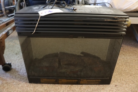 26" wide x 13" deep electric fireplace insert