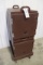 Cambro portable double insulated catering boxes with portable cart