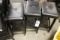 All to go - 3 black wood stools