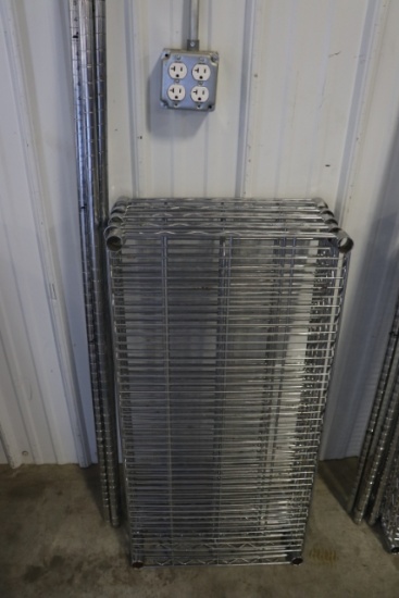 18" x 36" wire rack with 5 shelves