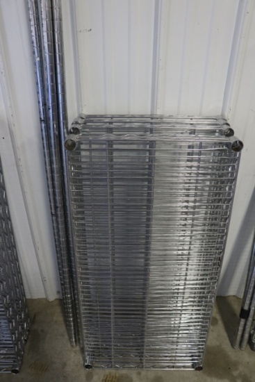18" x 36" wire rack with 5 shelves