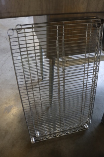 20" x 36" wire rack with 32" poles - 2 shelves