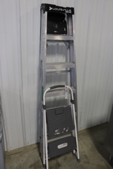 Pair to go - Louisville 6' aluminum ladder & step stool