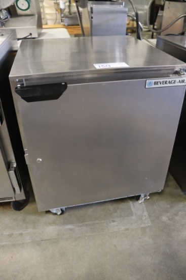 Beverage Air UCR27A-09-23 undercounter 27" stainless 1 door cooler - very n