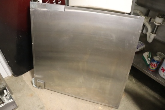 32.25" x 35.5" stainless heavy duty pass through door - 1/2 size door