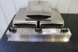 All to go - 3 stainless hand towel dispensers & wall mount broom holder