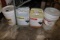 All to go - partials gallons - release poni acid, detergent, heavy heat 100