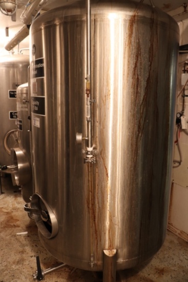 2003 Interior Stainless 15-barrel vertical brite tank